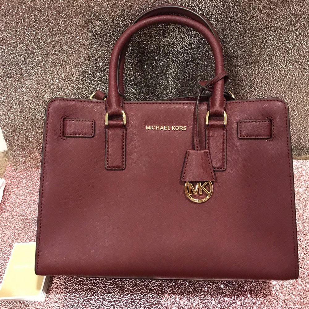 Burgundy/Wine Michael Kors satchel